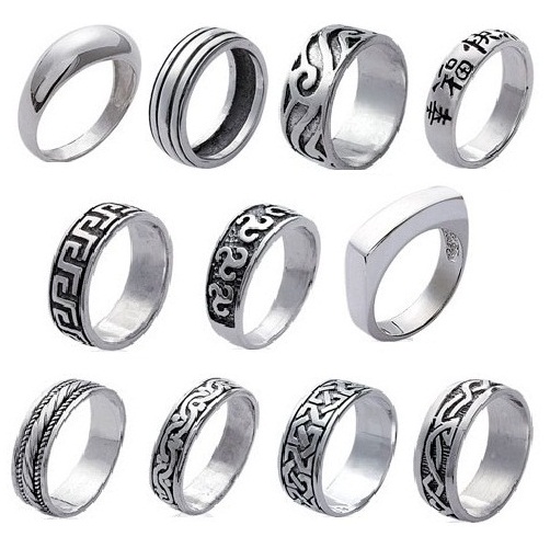 Bague Alliance pour HOMME en ARGENT Massif 925/000 MODELE et TAILLE au