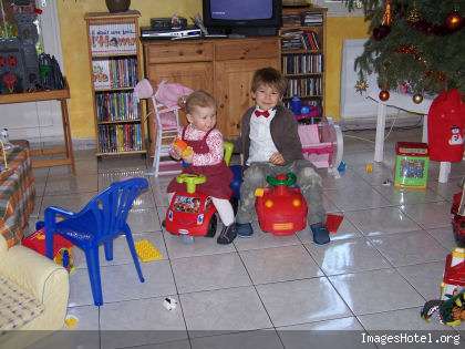 mes petits enfants le jour du nouvel an