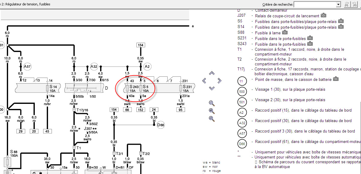 Schema fusible audi q5