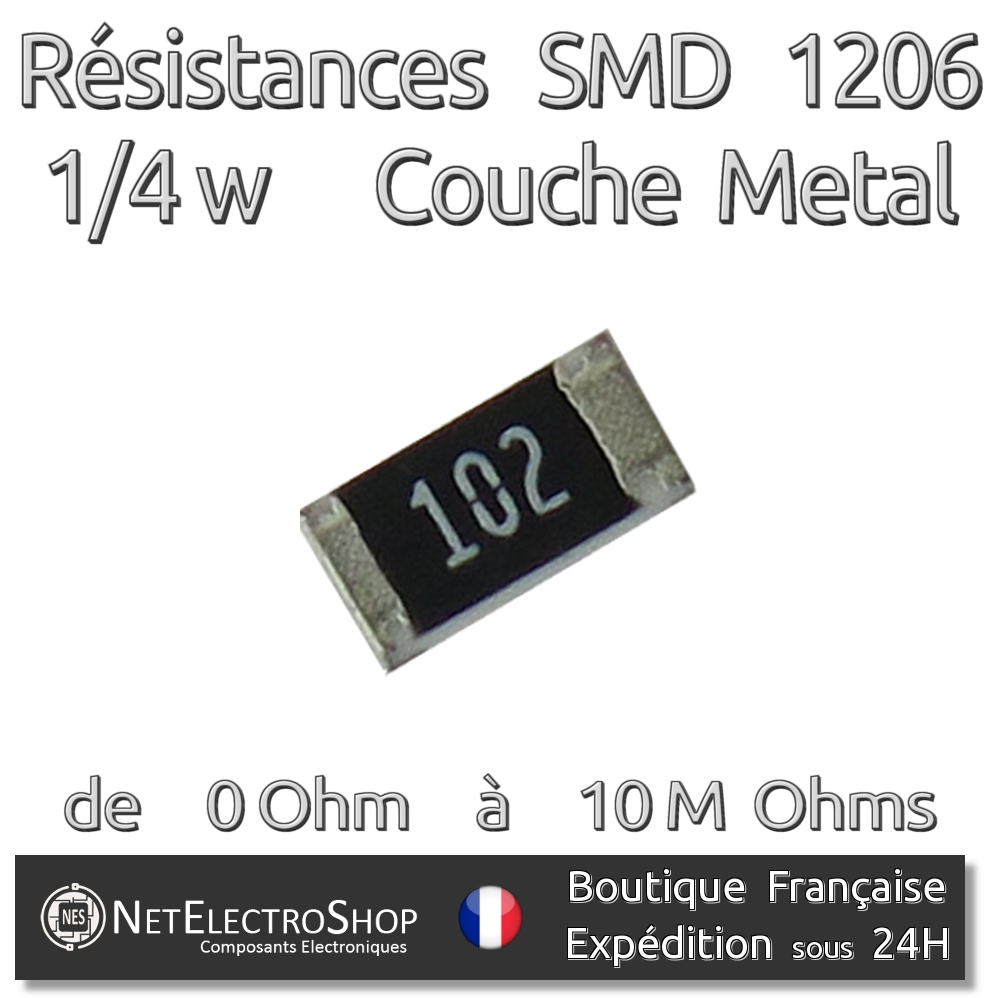 RESISTANCE CMS SMD 1206 51 Kohms 51 KΩ fabricant VISHAY