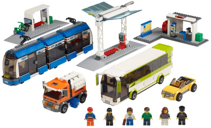LEGO LES TRANSPORTS PUBLICS VUE D'ENSEMBLE LEGO 8404